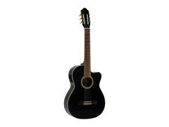 DiMavery CN-600E klassisk gitar, svart