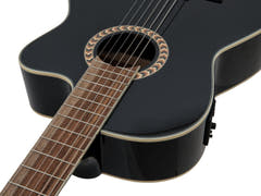 DiMavery CN-600E klassisk gitar, svart