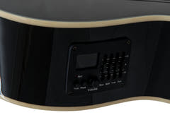 DiMavery CN-600E klassisk gitar, svart