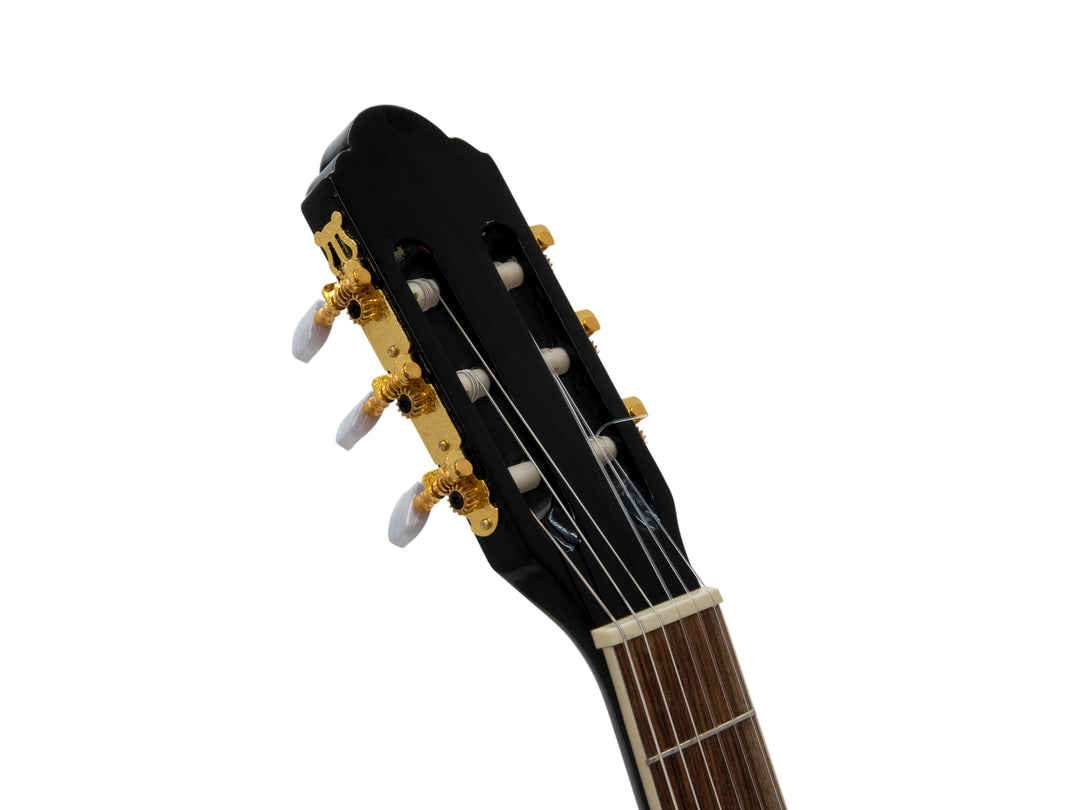 DiMavery CN-600E klassisk gitar, svart
