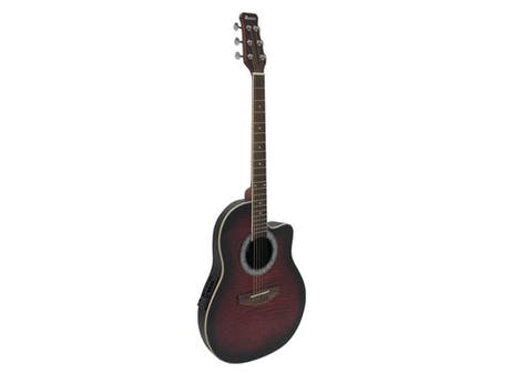 DiMavery RB-300 Roundback gitar - Rød