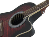 DiMavery RB-300 Roundback gitar - Rød