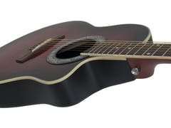 DiMavery RB-300 Roundback gitar - Rød