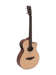 DiMavery AW-400 Western Gitar - Naturlig