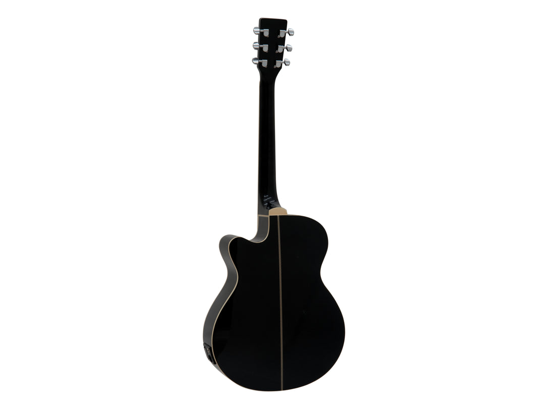 DiMavery AW-400 Western Gitar - Sort