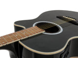 DiMavery AW-400 Western Gitar - Sort