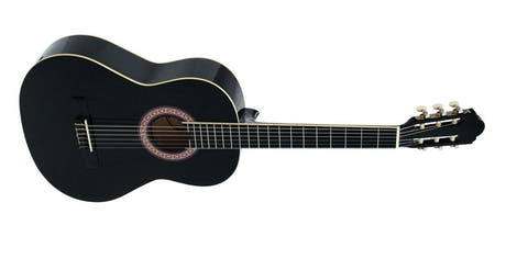 DiMavery AC-303 klassisk spansk gitar 4/4 (svart)