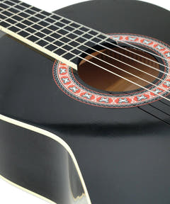 DiMavery AC-303 klassisk spansk gitar 4/4 (svart)