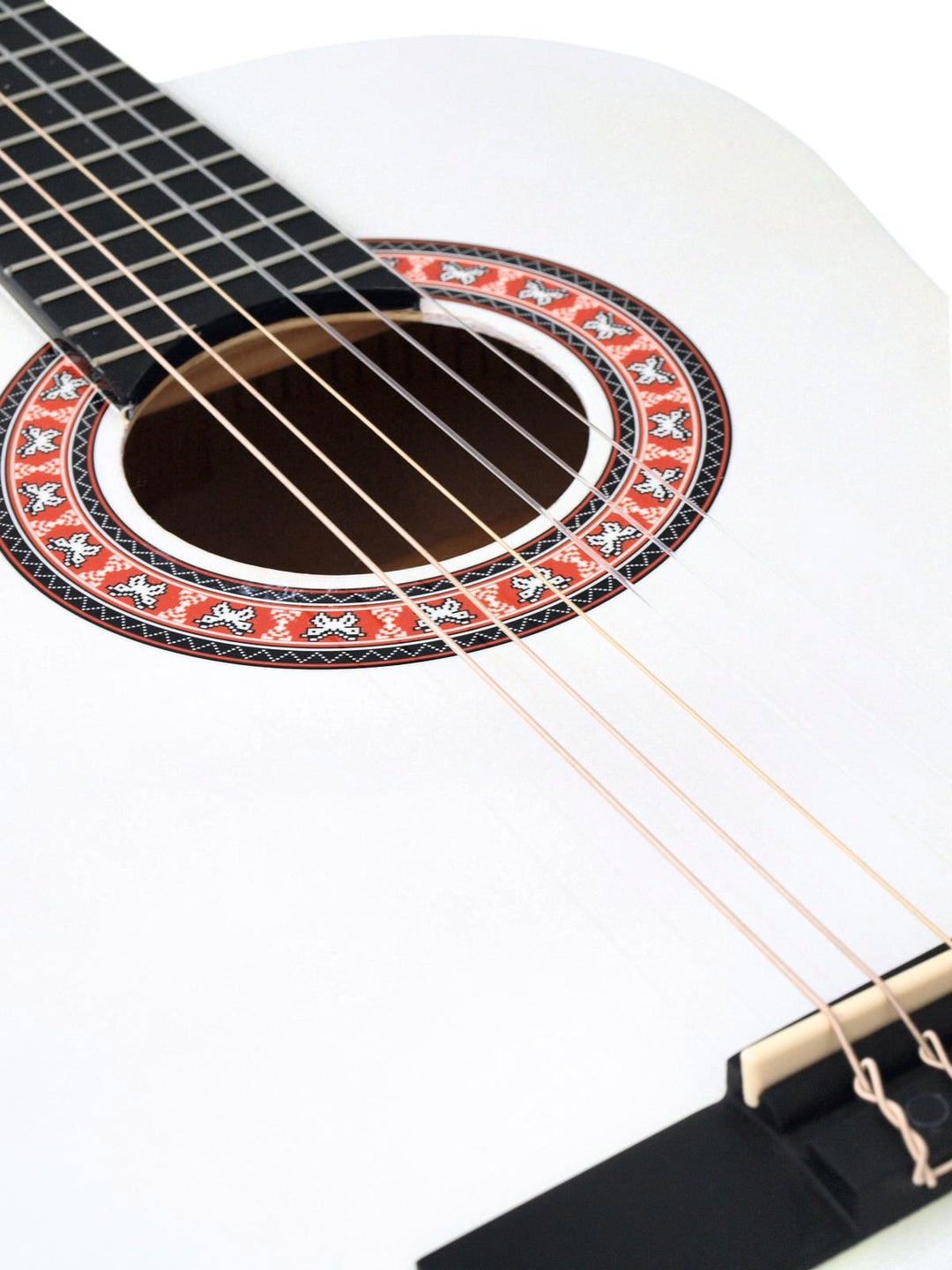 DiMavery AC-303 klassisk gitar, hvit
