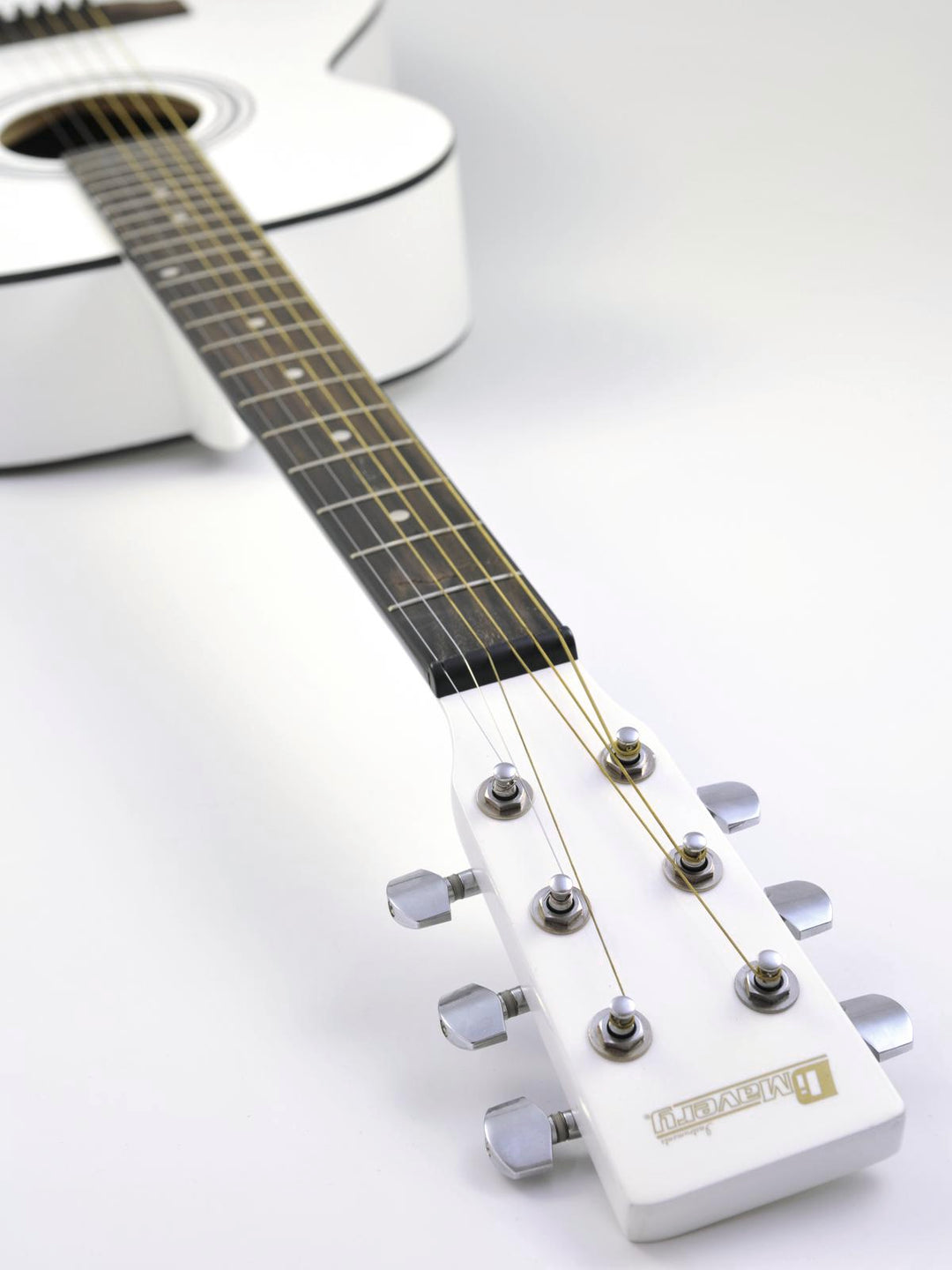 DiMavery AW-303 Western Gitar - Hvit