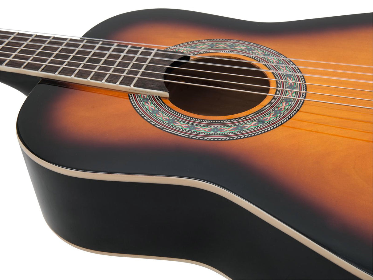 DiMavery AC-303 klassisk spansk gitar 1/2 ( Sunburst )