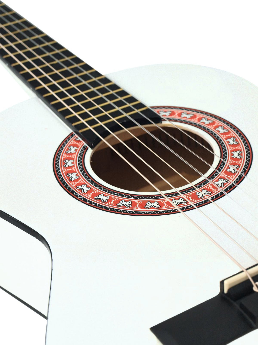DiMavery AC-303 klassisk gitar 1/2, hvit