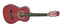 DiMavery AC-303 klassisk spansk gitar 1/2 (rød)