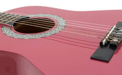 DiMavery AC-303 klassisk spansk gitar 1/2 (rosa)