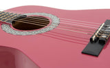 DiMavery AC-303 klassisk spansk gitar 1/2 (rosa)