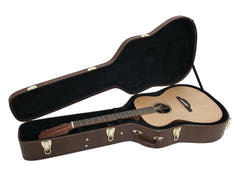 DiMavery Flightcase vestlig gitar, brun