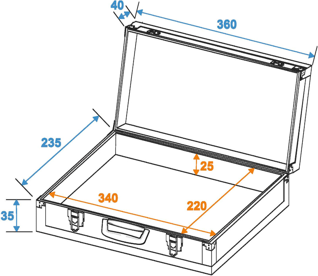 DiMavery Flightcase for pedaler liten 