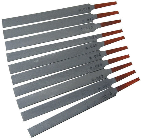Hosco japanske nutfiler, set med 10 fra .010" til .056"