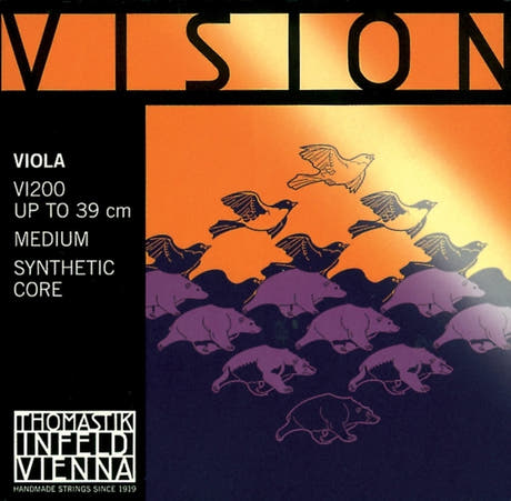 Thomastik-Infeld strenger til bratsj Vision syntetisk kjerne - Medium (VI200)