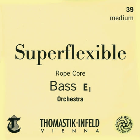 Thomastik-Infeld kontrabass-strenger Superflexible flettet kjerne - E (37S)