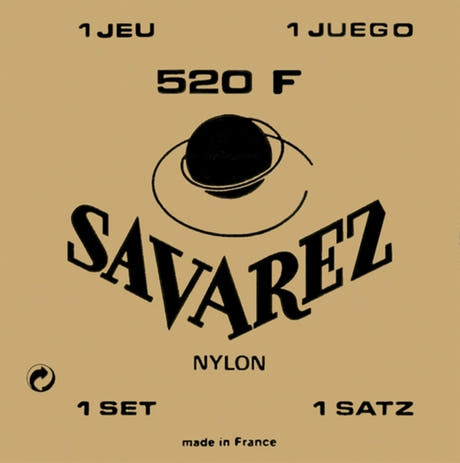 Savarez strenger til klassisk Gitarer Traditional concert 520 - Sett normal G3w (520F)