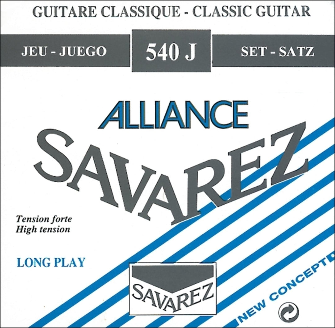 Savarez strenger til klassisk Gitarer Alliance HT Classic 540 - sett, høy spenning (540J)