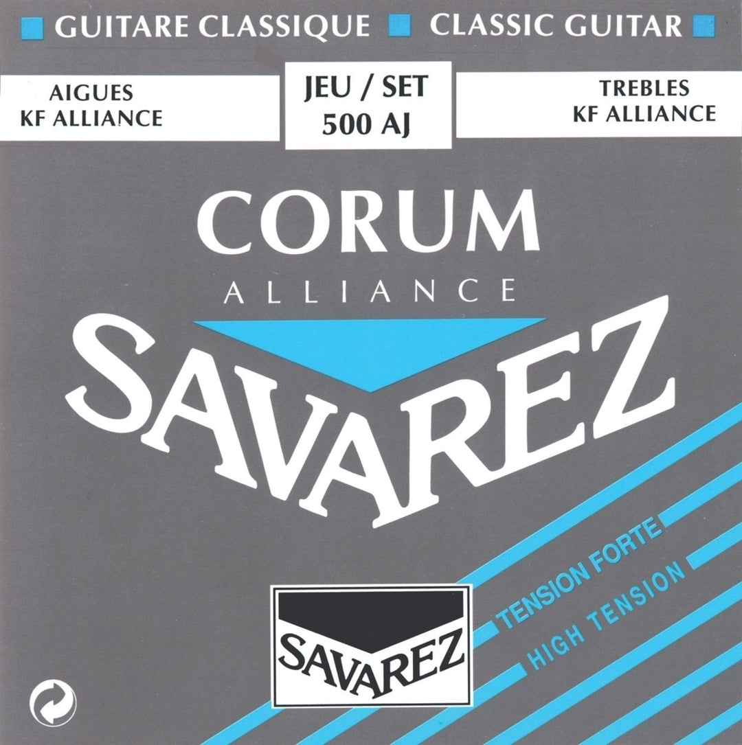 Savarez strenger til klassisk Gitarer Alliance Corum - sett, høy spenning (500AJ)