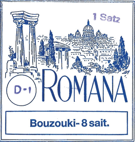 Romana bouzouki-strenger - sett (8-strengers)