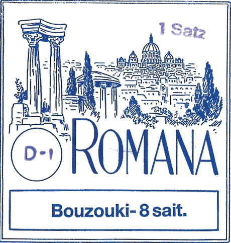 Romana bouzouki-strenger - sett (8-strengers)
