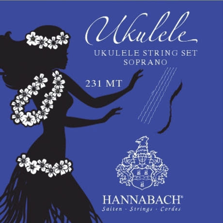 Hannabach 231 strengesett til sopranukulele, europeisk stemming