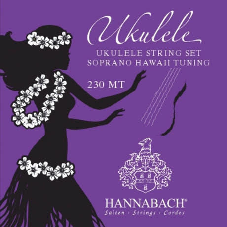Hannabach 230 strengesett til sopranukulele, hawaiisk stemming