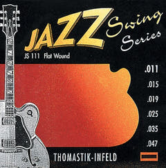 Thomastik-Infeld strenger til elgitar Jazz Swing Series Nickel Flat Wound - Sett 011 flatwound (JS111)