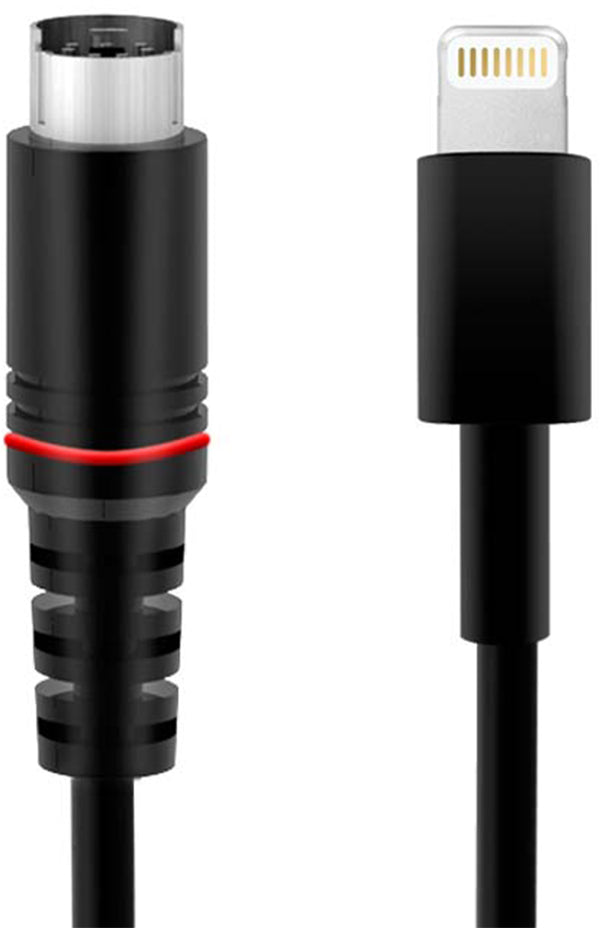 IK Multimedia Lightning til Mini-DIN strømkabel