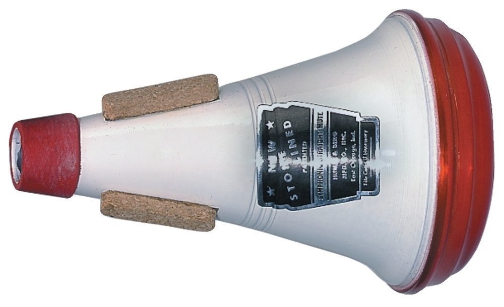 Humes & Berg Symphonic 175 straight-mute til basun, rød og hvit