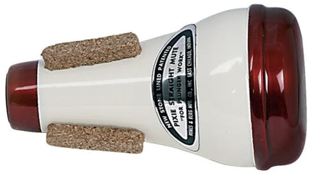Humes & Berg Pixie 112 straight-mute til trompet, rød og hvit