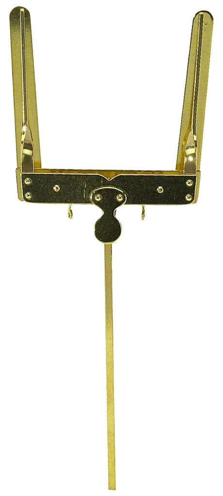 GEWA lyre, stor, gul messing, skaft 14,5 cm, også til tuba
