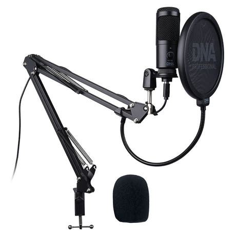 DNA USB Mikrofon med Boom Arm og Popfilter