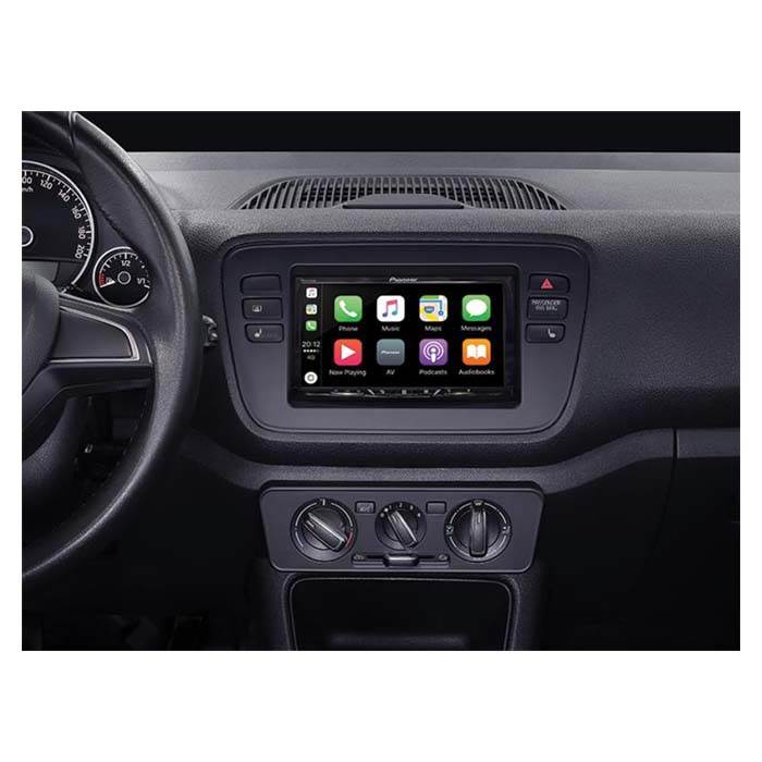 2-DIN-ramme for Mii, Citigo og oppover (svart)