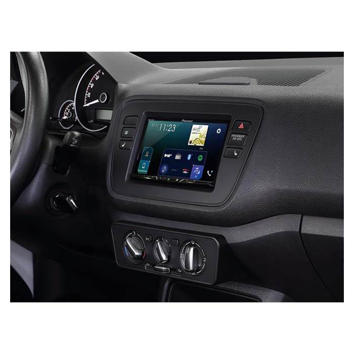 2-DIN-ramme for Mii, Citigo og oppover (svart)