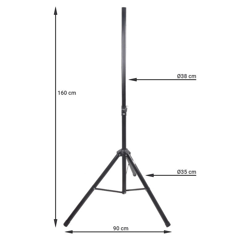 Høyttalerstativ (120-160cm, 50 kg)