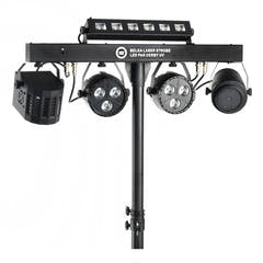LIGHT4ME T-BAR LASER STROBE LED PAR DERBY UV IR multieffekt