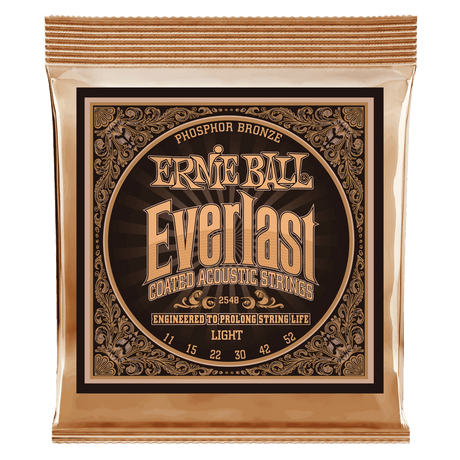 Ernie Ball Everlast belagt fosforbronse gitarstrenger (akustisk)