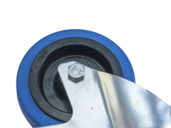 ROADINGER svingbart hjul 100 mm BLUE WHEEL med brems