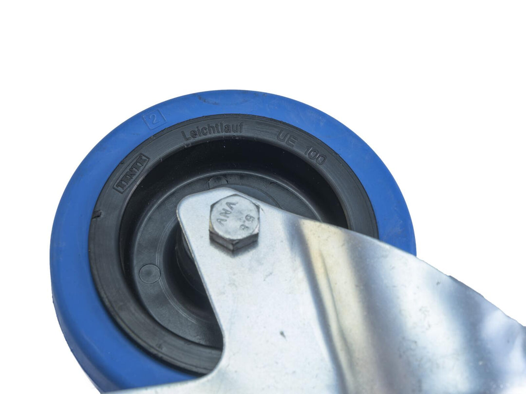 ROADINGER svingbart hjul 100 mm BLUE WHEEL med brems