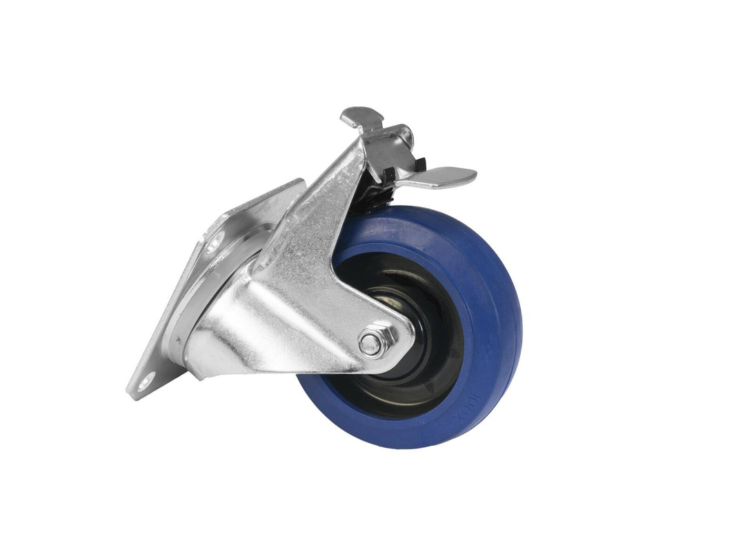 ROADINGER dreibart hjul RD-100B 100 mm blått med brems
