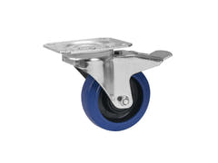 ROADINGER dreibart hjul RD-100B 100 mm blått med brems