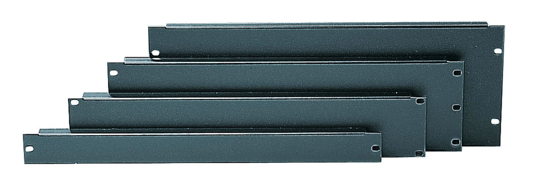 OMNITRONIC Frontpanel Z-19U-shaped, stål, svart 1U
