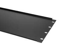 OMNITRONIC frontpanel Z-19U-formet, stål, svart 4U