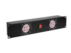 OMNITRONIC frontpanel Z-19 med 2 vifter, kablet 2U
