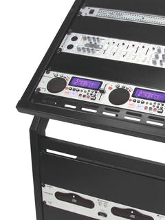 OMNITRONIC Rackstativ 12U/10U justerbart på hjul